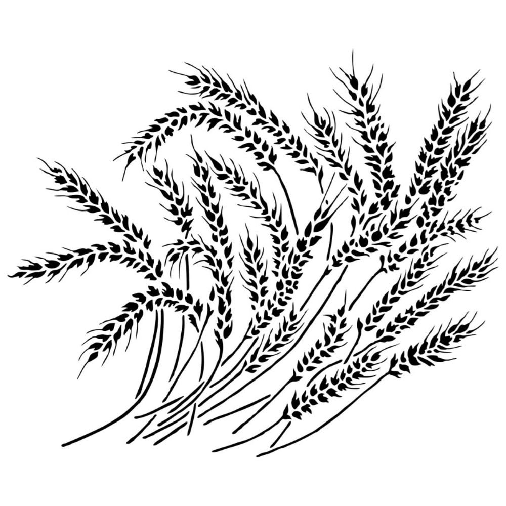 Levně The Crafter´s Workshop Šablona TCW - Wheat Stalks - VYBERTE VELIKOST - Šablona TCW 12"x12" (30,5x30,5 cm) - Wheat Stalks