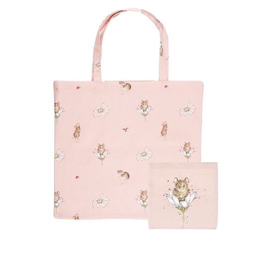 Skládací nákupní taška Wrendale Designs "Oops a Daisy" - Myška