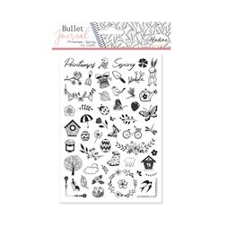 Diářová razítka Aladine Stampo Bullet Journal, 53 ks - Jaro 