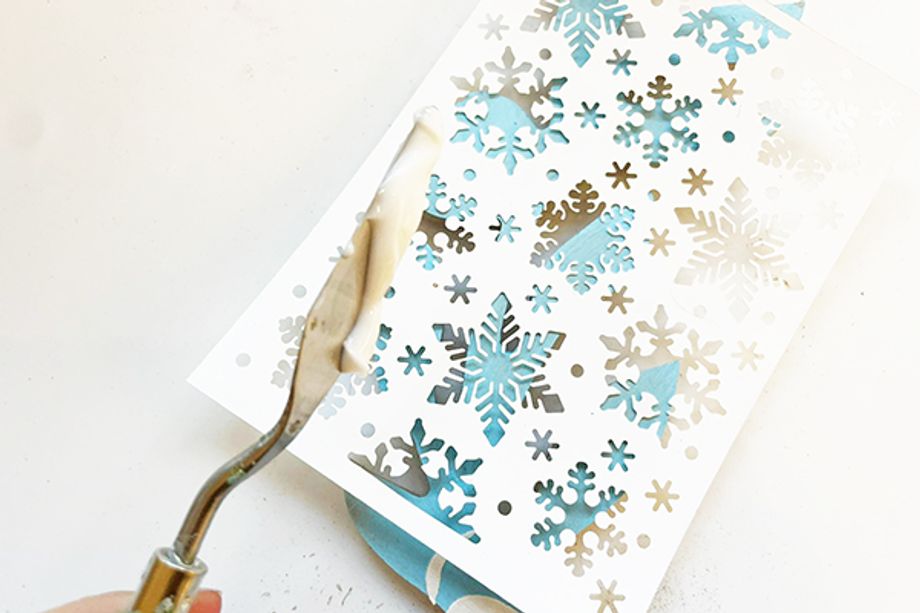 Ledový věnec s andílky