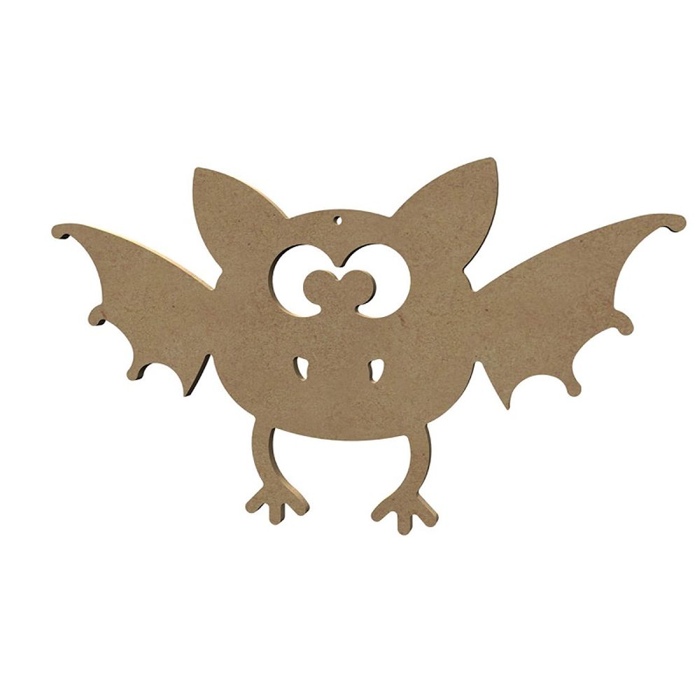 Dřevěný výřez k dekoraci Gomille závěsný, 30 x 17 cm – roztomilý netopýr Aladine