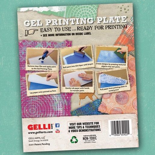 Gelli Plate – gelová podložka pro tisk, čtverec – VYBERTE VELIKOST