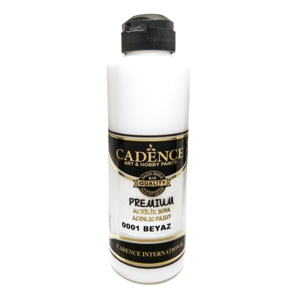 Levně Cadence Akrylová barva Cadence Premium 2XL, 250 ml - VYBERTE ODSTÍN - Akrylová barva Cadence Premium 2XL, 250 ml - white, bílá