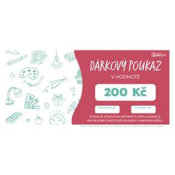 Dárková poukázka v hodnotě 200 Kč