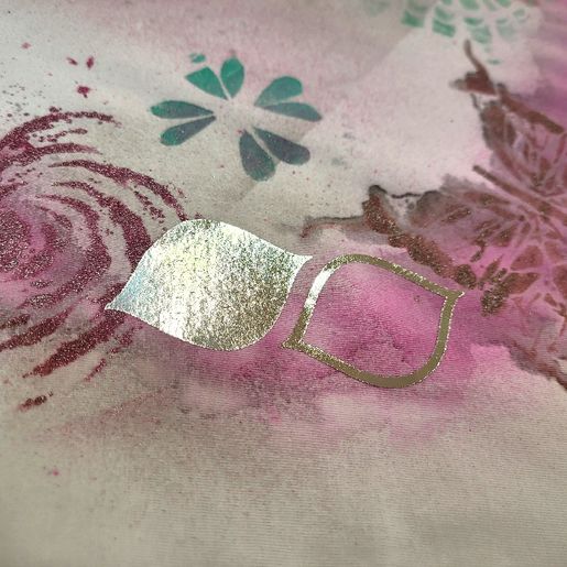 Transferový obrázek na textil Cadence, A3 - Stříbrné citrony