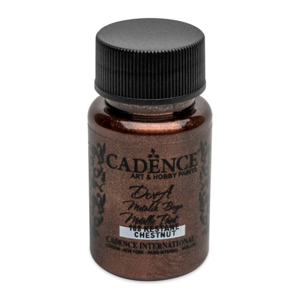 Levně Cadence Metalická akrylová barva Cadence Dora Metallic, 50 ml - VYBERTE ODSTÍN - Metalická akrylová barva Cadence Dora Metallic, 50 ml - chestnut, hnědá kaštanová