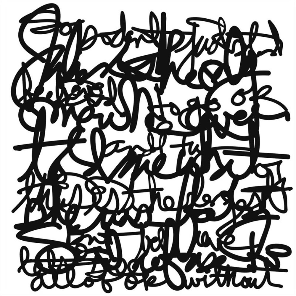 The Crafter´s Workshop Šablona TCW - Thick Thin Writing - VYBERTE VELIKOST - Šablona TCW 6"x6" (15,2x15,2 cm) - Thick Thin Writing