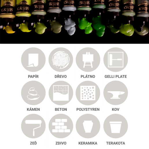 Akrylová barva Cadence Premium, 70 ml - VYBERTE ODSTÍN