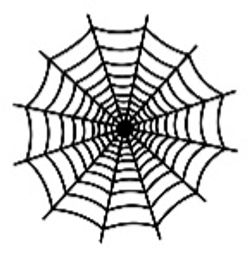 Šablona TCW 6"x6" (15,2x15,2 cm) - Spiderweb