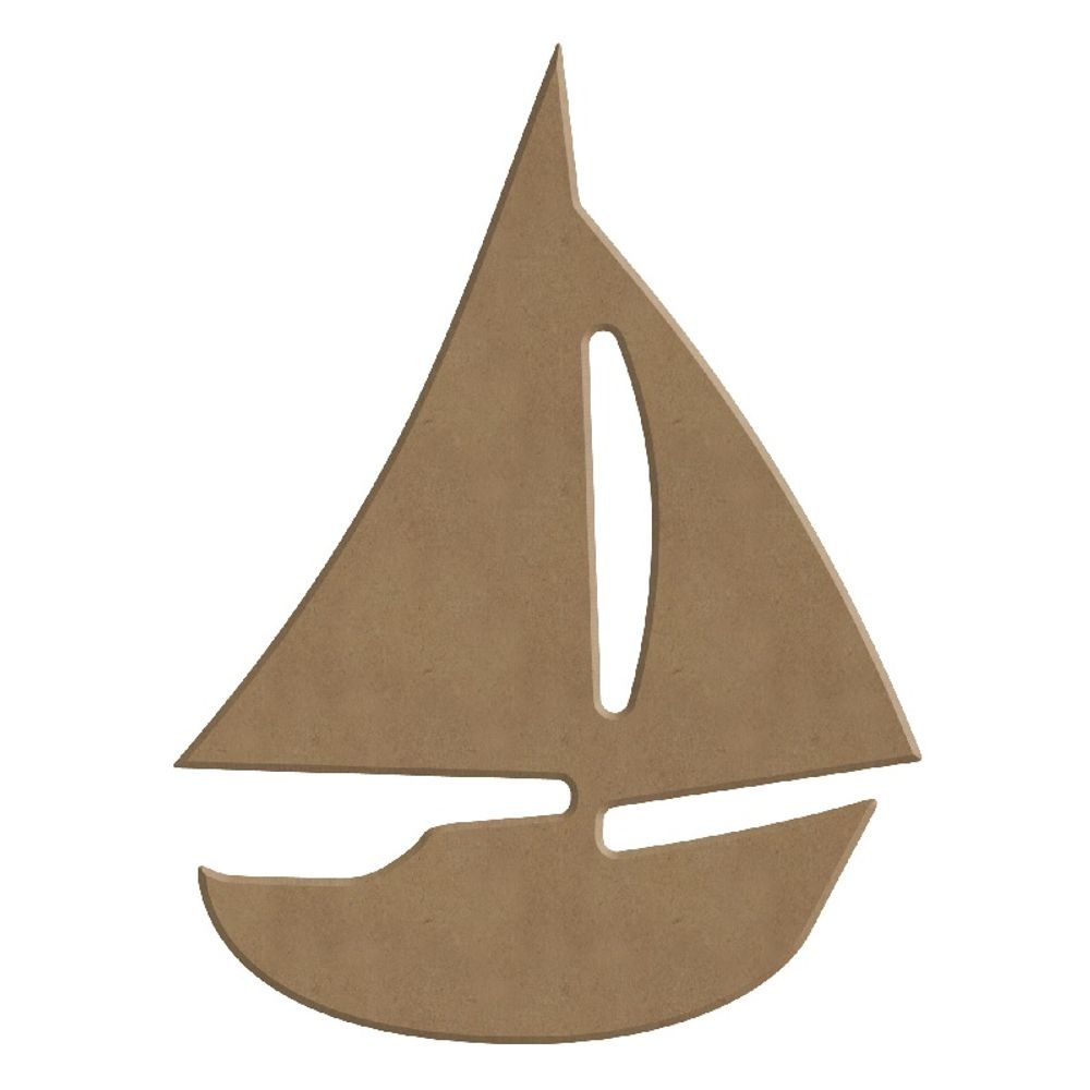 Dřevěný výřez k dekoraci Gomille, 14 cm – plachetnice Aladine