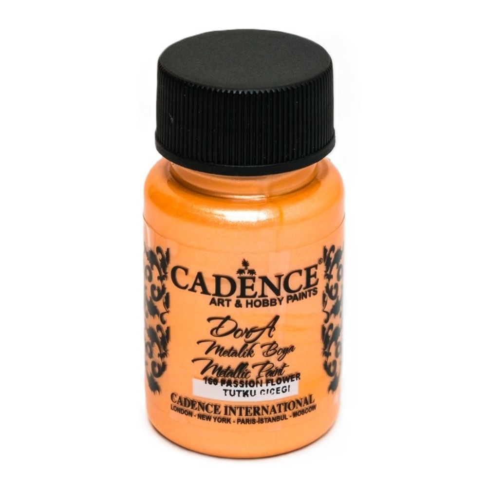 Cadence Metalická akrylová barva Cadence Dora Metallic, 50 ml - VYBERTE ODSTÍN - Metalická akrylová barva Cadence Dora Metallic, 50 ml - passion flower, meruňková