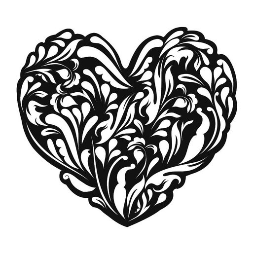 Šablona Cadence, stínová - Srdce