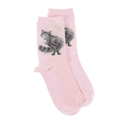 Bambusové ponožky Wrendale Designs "Glamour Puss" - Kočka