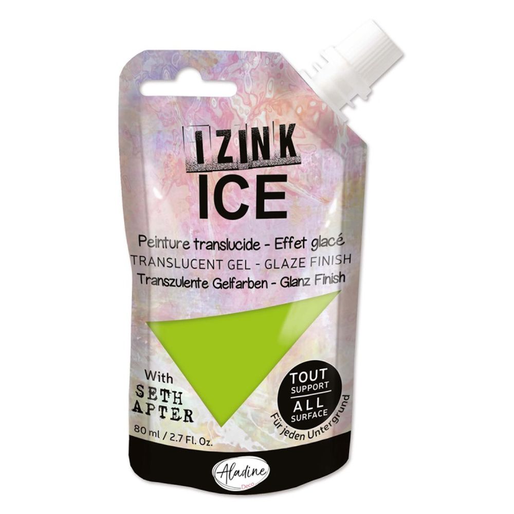 Levně Aladine Efektová barva Aladine Izink Ice, 80 ml - VYBERTE ODSTÍN - Efektová barva Aladine Izink Ice, 80 ml - vert anis, sv. zelená