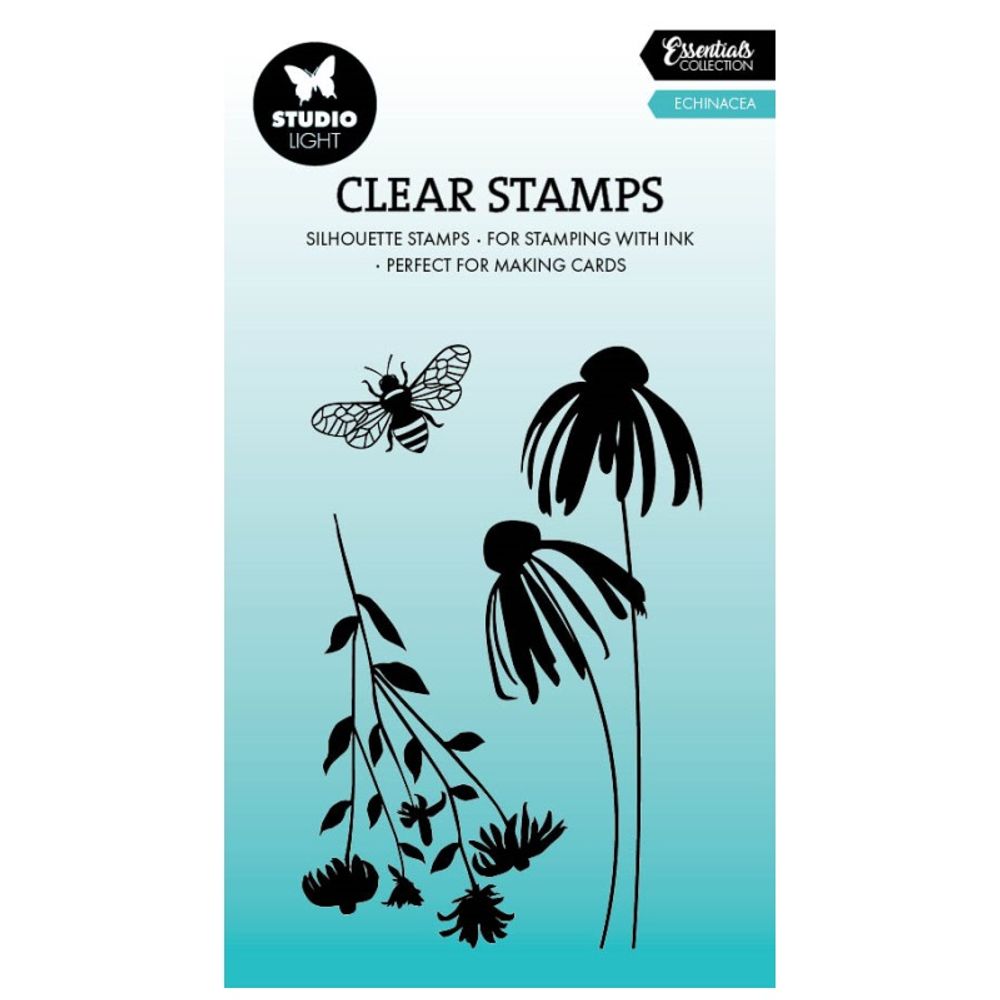 Studio Light Gelová razítka Studio Light, 3 ks - Třapatky, siluety