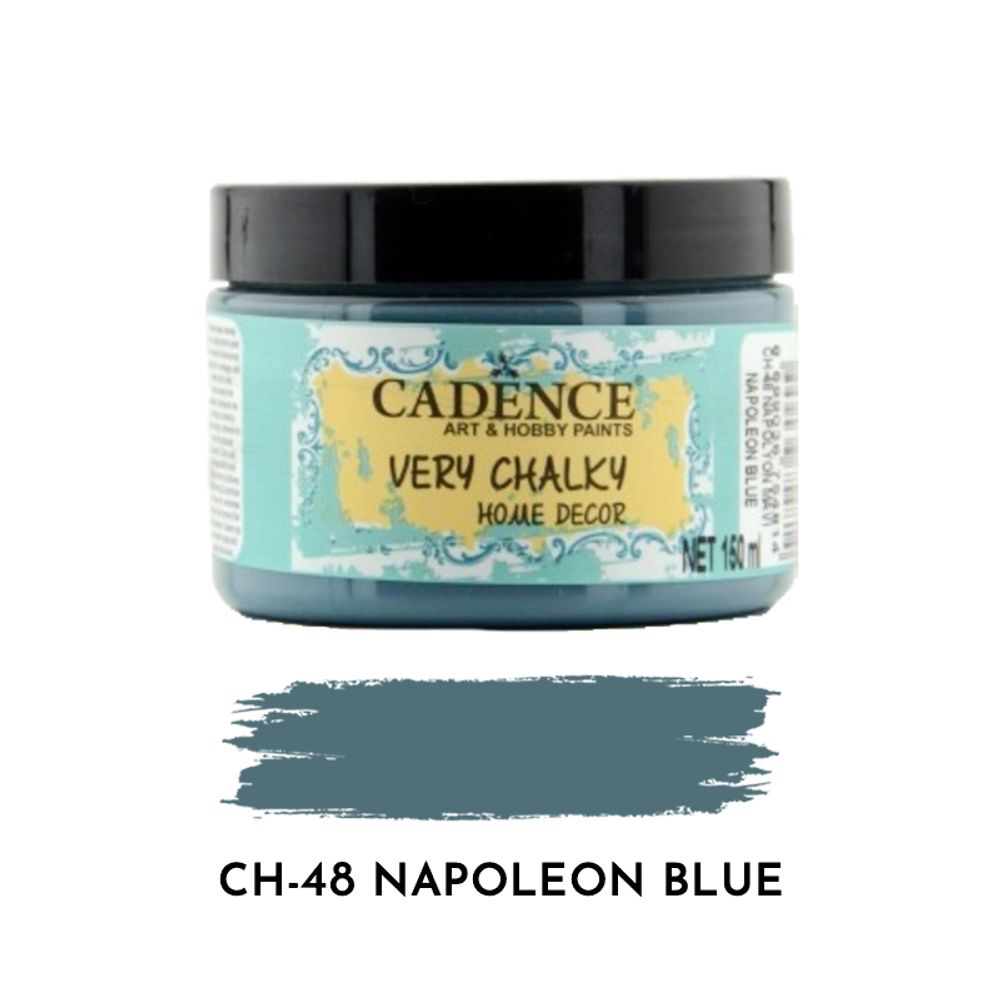 Levně Cadence Křídová barva Cadence Very Chalky, 150 ml - VYBERTE ODSTÍN - Křídová barva Cadence Very Chalky, 150 ml - napoleon blue, modrá napoleonská