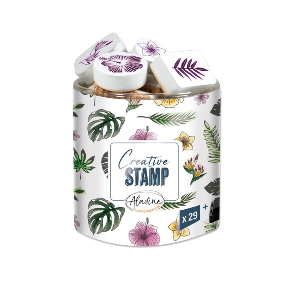 Razítka Stampo Scrap Džungle 29 ks Aladine