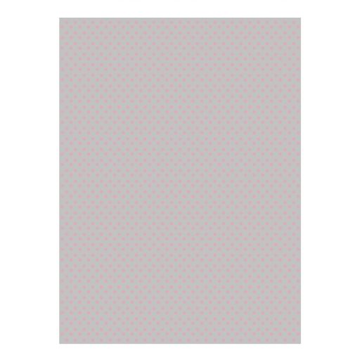Rýžový papír Cadence, A4 - Růžové puntíky na šedé