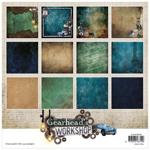 Blok podkladových papírů Studio Light "Gearhead