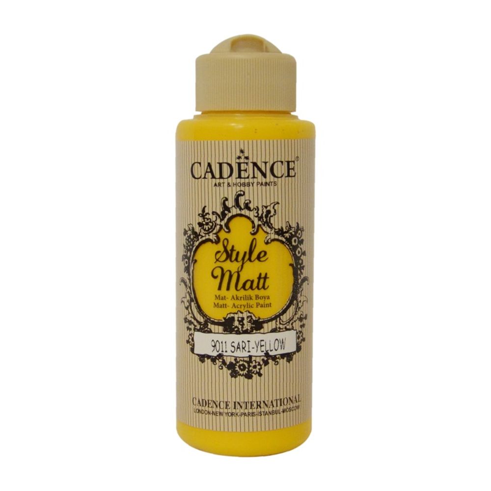Cadence Matná akrylová barva Cadence Style Matt, 120 ml - VYBERTE ODSTÍN - Matná akrylová barva Cadence Style Matt, 120 ml - yellow, žlutá