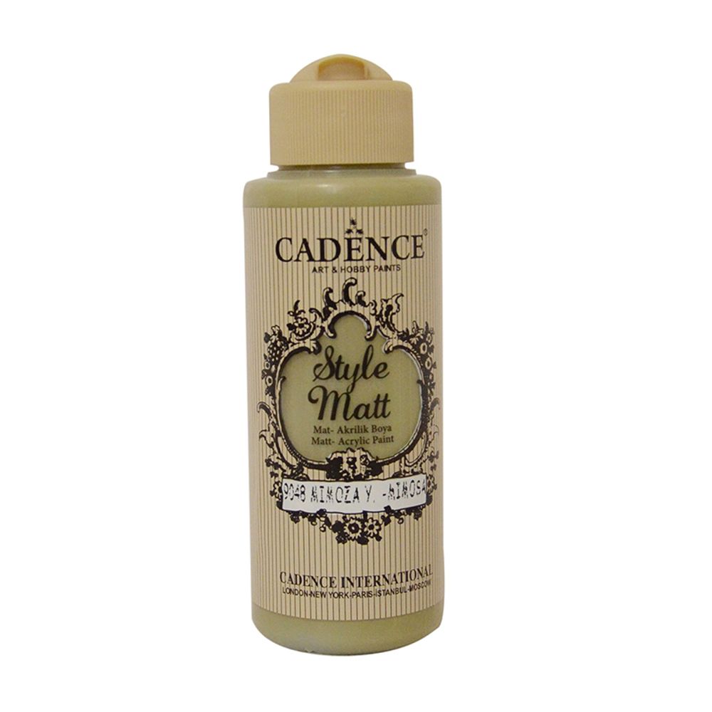Matná akrylová barva Cadence Style Matt 120ml - mimosa green zelená mimóza Aladine