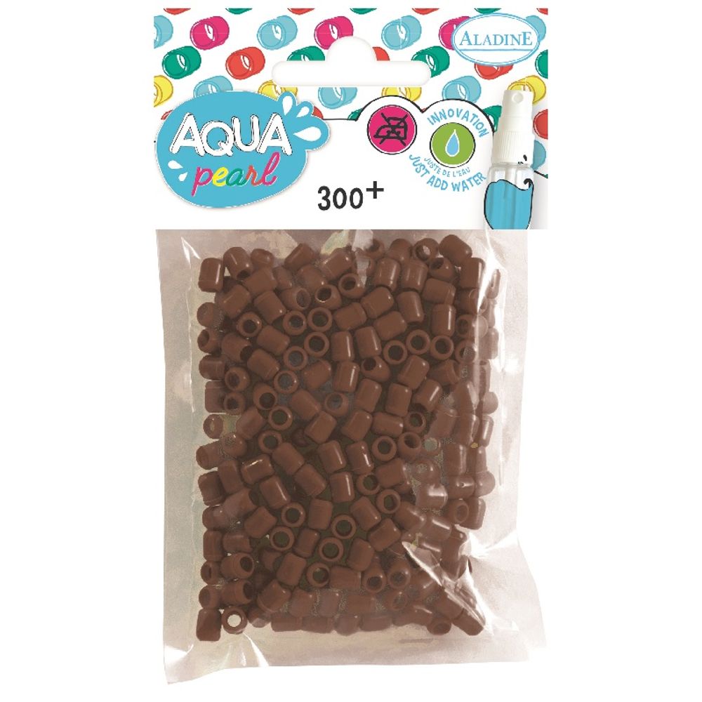 Aqua pearl, balení 300ks, Hnědá Aladine