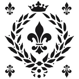 Šablona Cadence, 25x25 cm - Francouzská lilie