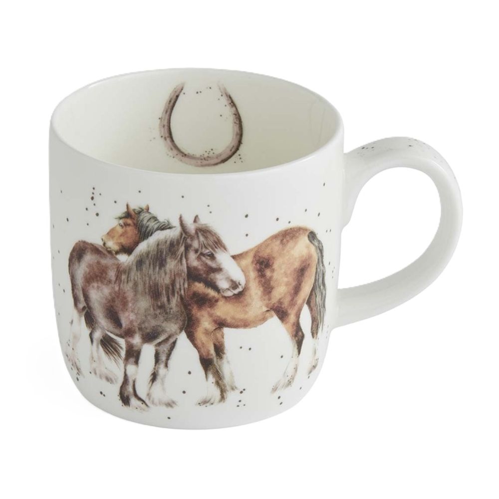 Royal Worcester Porcelánový hrnek Wrendale Designs "Side by Side", 0,31 l - Koně
