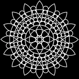 Šablona TCW - Sunflower Mandala - VYBERTE VELIKOST