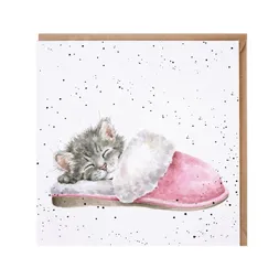 Přání Wrendale Designs "The Snuggle is Real", 15x15 cm - Kočka