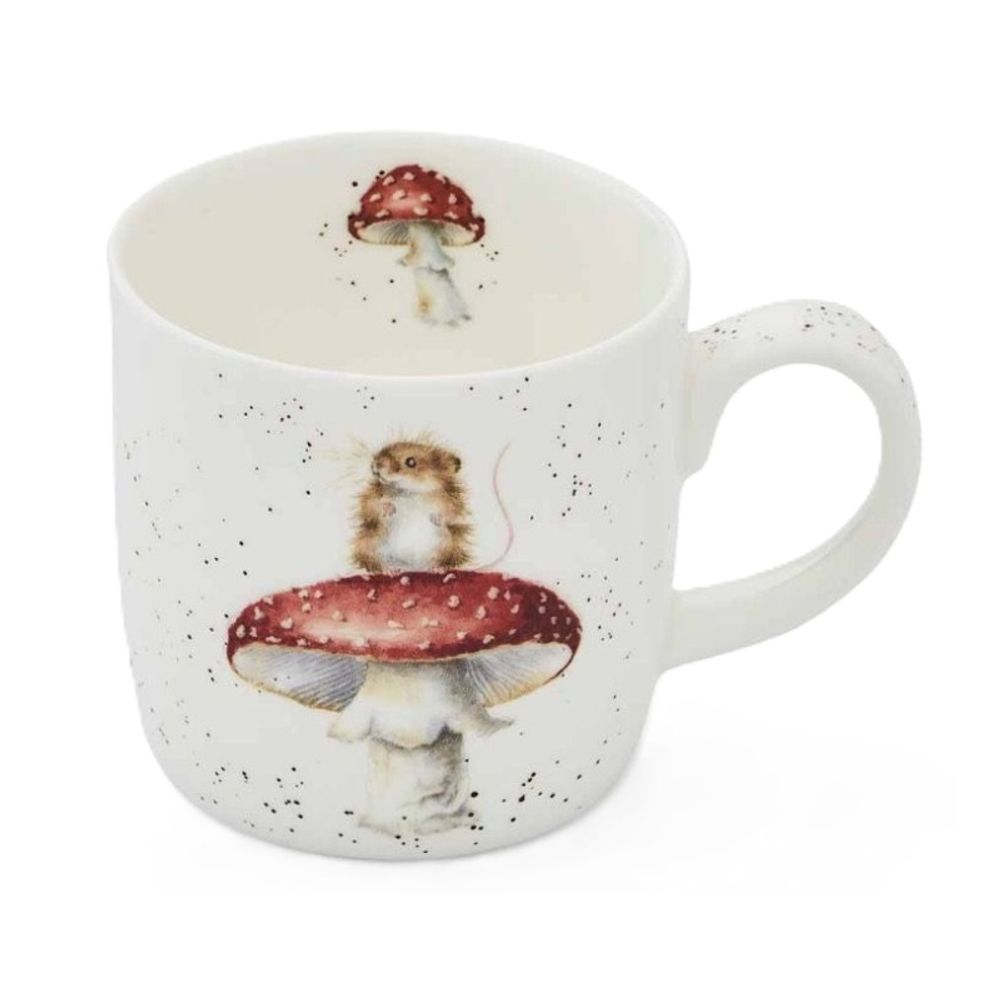 Royal Worcester Porcelánový hrnek Wrendale Designs "He's a Fun-Gi ", 0,31 l - Myška