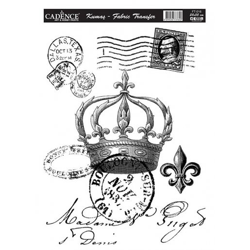 Nažehlovací nálepka, 25x35cm - královská pohlednice