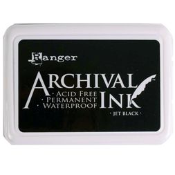 Razítkovací polštářek Ranger Archival - černý