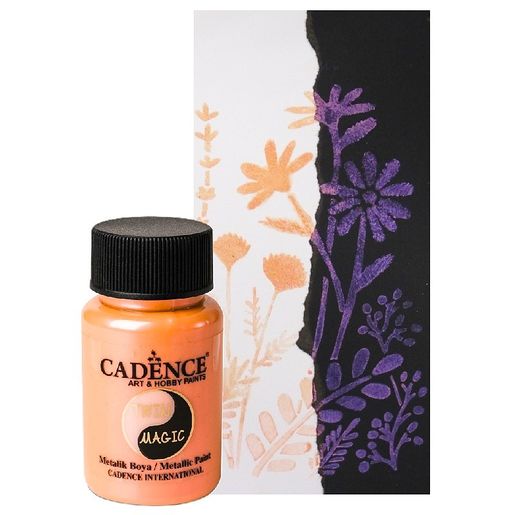 Metalická barva Cadence Twin Magic, měnící, 50 ml - fialová/broskvová