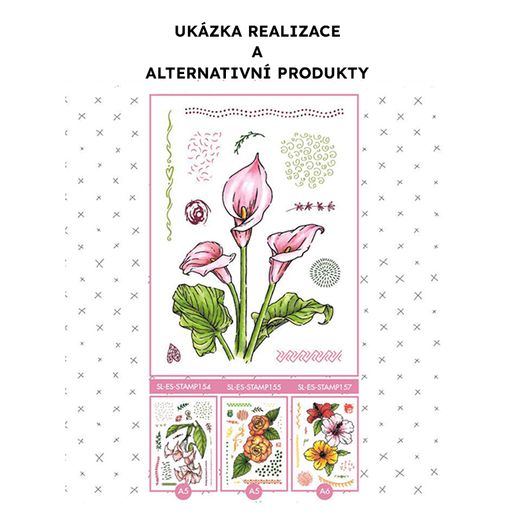 Gelová razítka Studio Light "Calla Lily 11 ks - Lilie