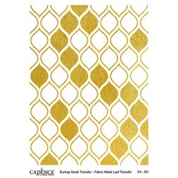 Transferový obrázek na textil Cadence, A3 - Zlaté citrony