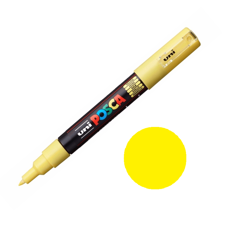 Levně Posca Akrylový fix Posca PC-1M - VYBERTE ODSTÍN - Akrylový fix Posca PC-1M - žlutý