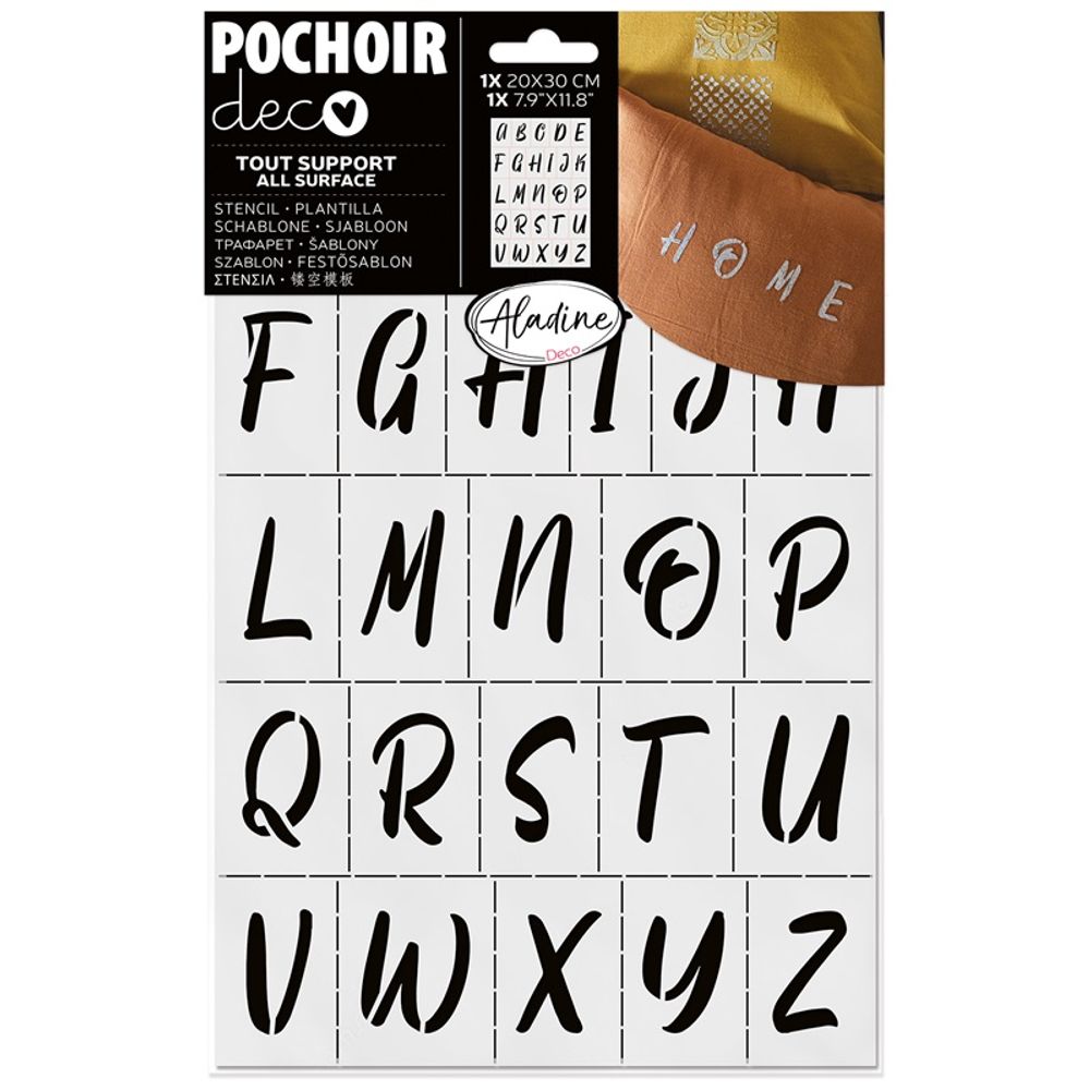 Aladine Šablona Aladine, 20x30 cm - Abeceda 3
