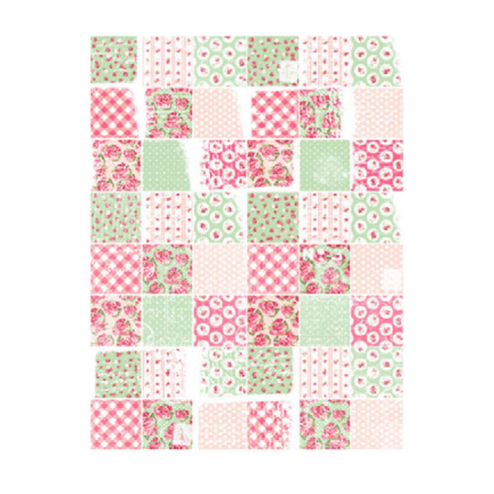 Levně Cadence Rýžový papír Cadence, A4 - Růžový patchwork