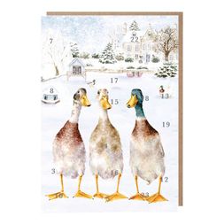 Adventní kalendář Wrendale Designs "Christmas on the Pond", A4 - Kachny