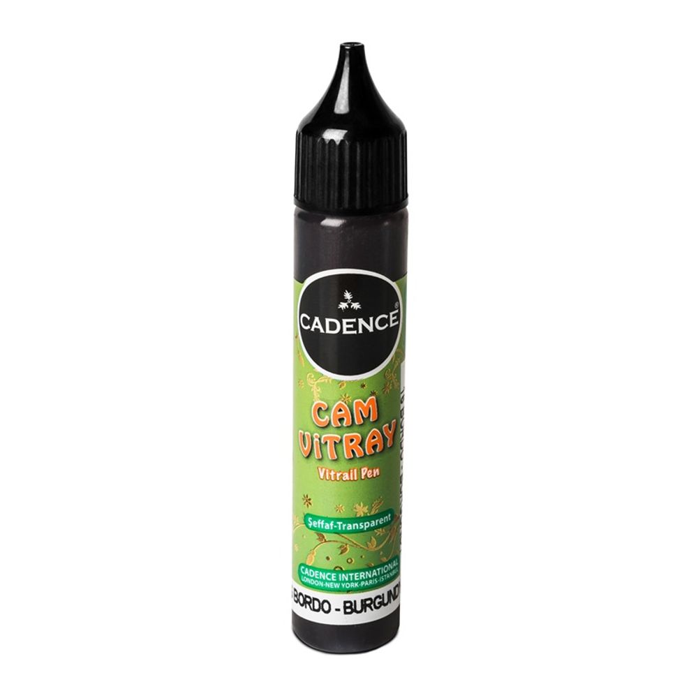 Cadence Vitrážová kontura na sklo Cadence Vitrail Pen Paint, 25 ml - VYBERTE ODSTÍN - Vitrážová kontura na sklo Cadence Vitrail Pen Paint, 25 ml - bordeaux, vínová