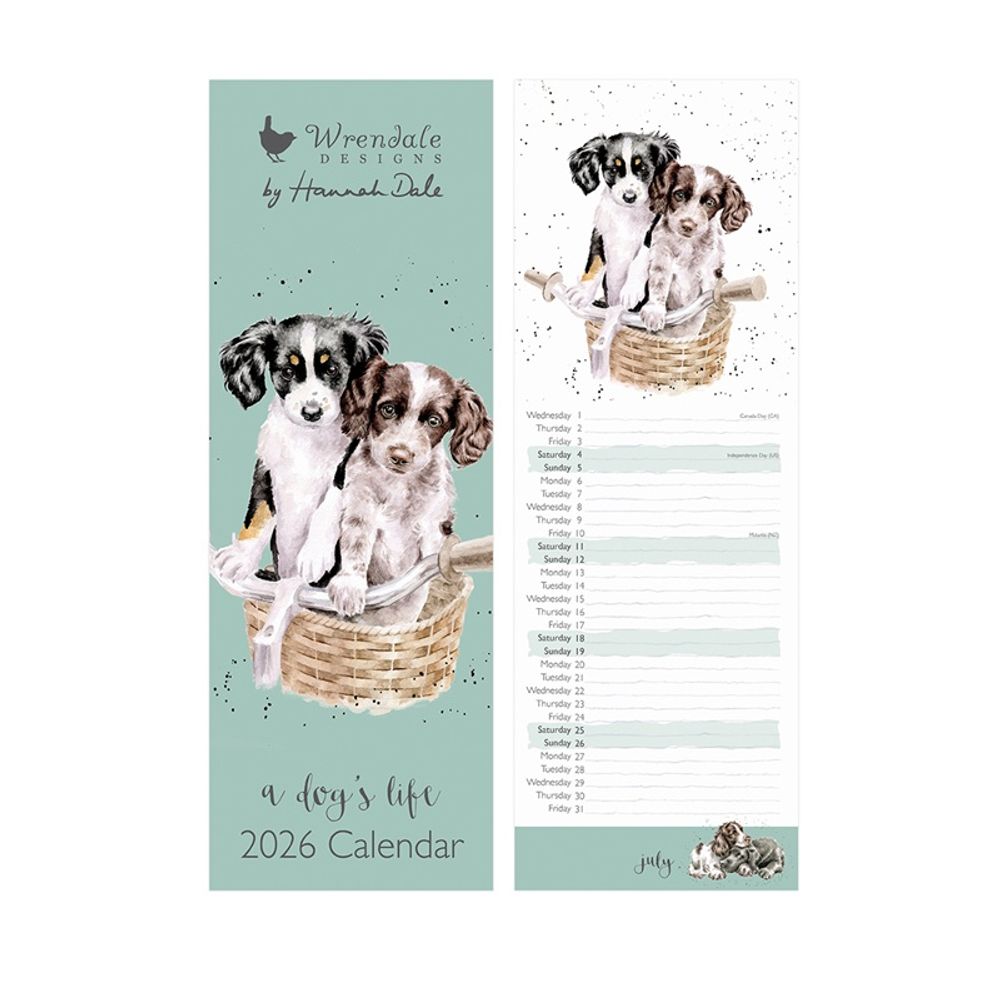 Levně Wrendale Designs Kuchyňský kalendář 2026 Wrendale Designs "A Dog's Life" - Pejsci