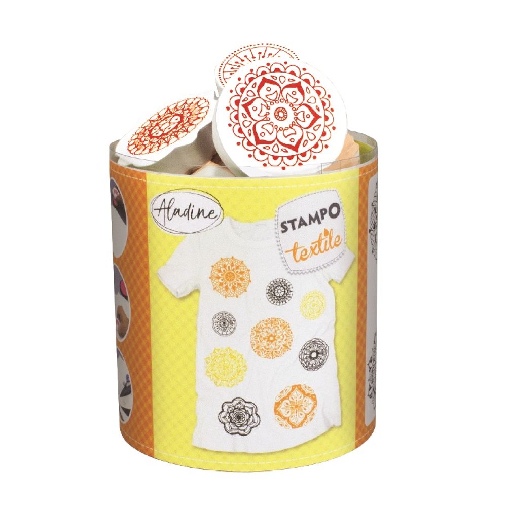 Razítka StampoTextile Mandaly 9ks Aladine
