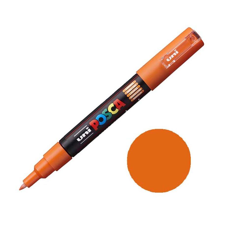 Levně Posca Akrylový fix Posca PC-1M - VYBERTE ODSTÍN - Akrylový fix Posca PC-1M - oranžový