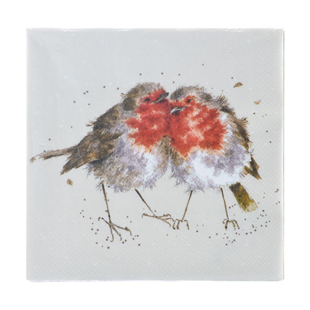 Papírové ubrousky Wrendale Designs, 33 x 33 cm – červenky Aladine
