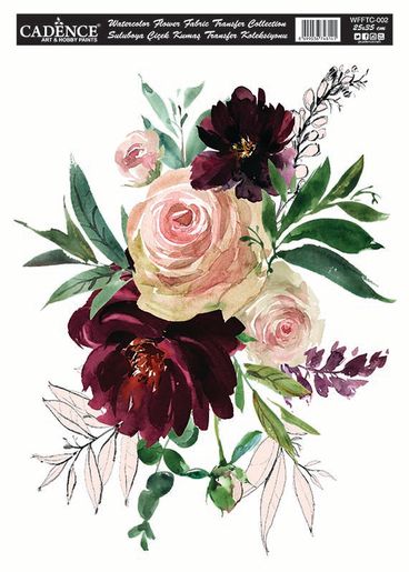 Nažehlovací nálepka, 25 x 35 cm - růže