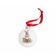 Porcelánová vánoční ozdoba Wrendale Designs "Merry Little Christmas", 6,5 cm - Králík
