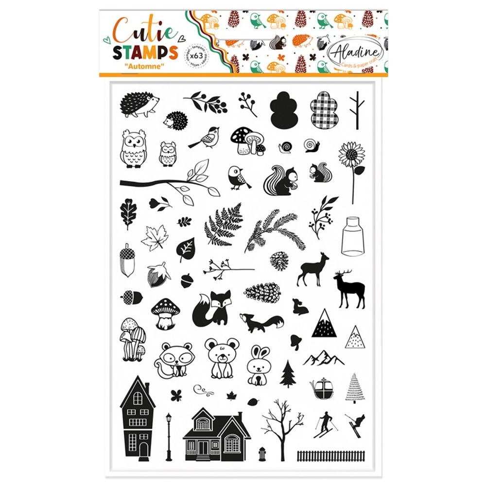 Levně Aladine Razítka Aladine Cutie Stamps, 63 ks - Podzim