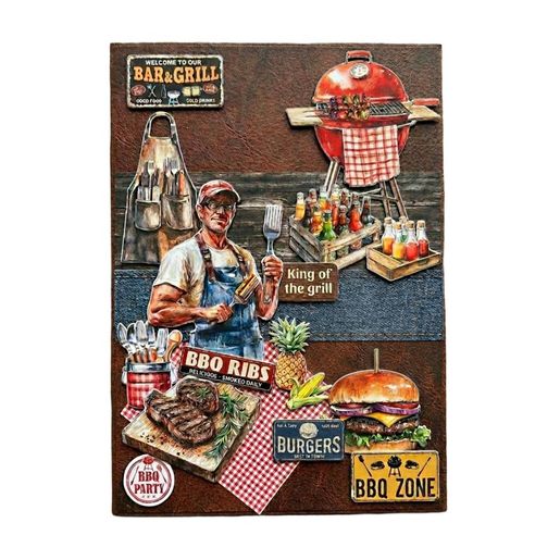 Kreativní blok s výseky Studio Light "BBQ Party", A4, 28 l. - Grilovačka