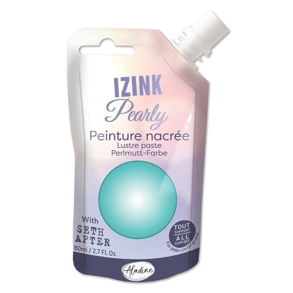 Levně Aladine Perleťová barva Aladine Izink Pearly, 80 ml - VYBERTE ODSTÍN - Perleťová barva Aladine Izink Pearly, 80 ml - vert menthe, mentolová zelená